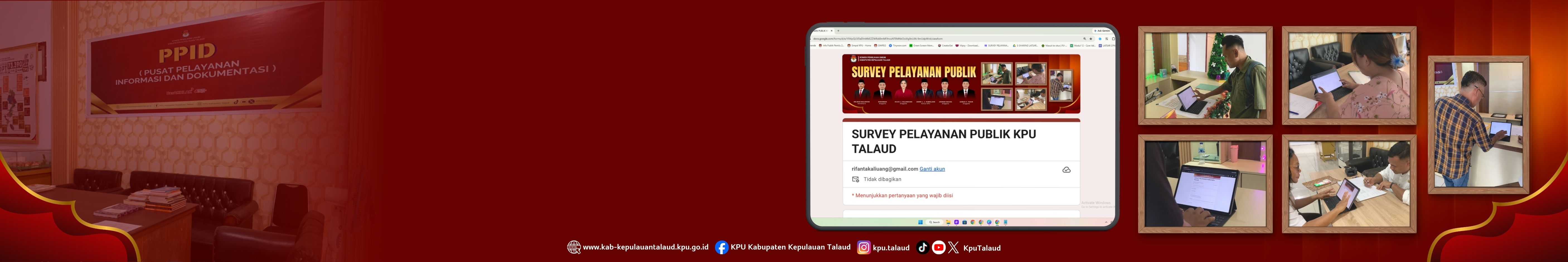 SURVEY PELAYANAN PUBLIK KPU TALAUD